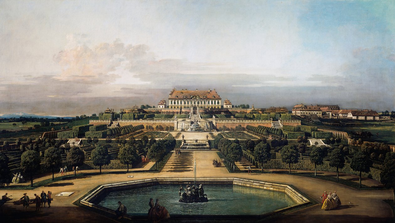 Le château impérial de Schlosshof, côté jardin - Bernardo Bellotto