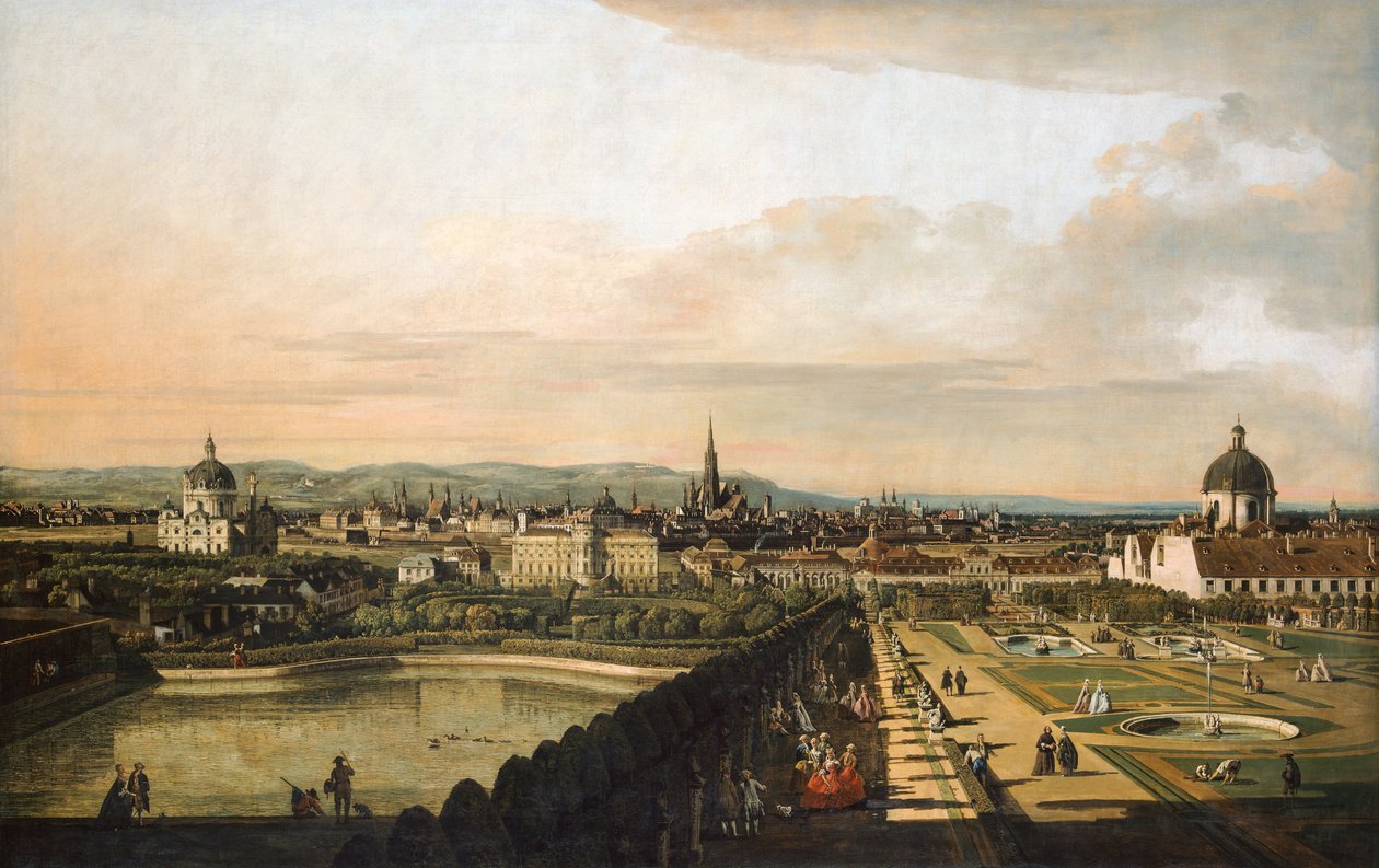 Vienne vue depuis le palais du Belvédère - Bernardo Bellotto