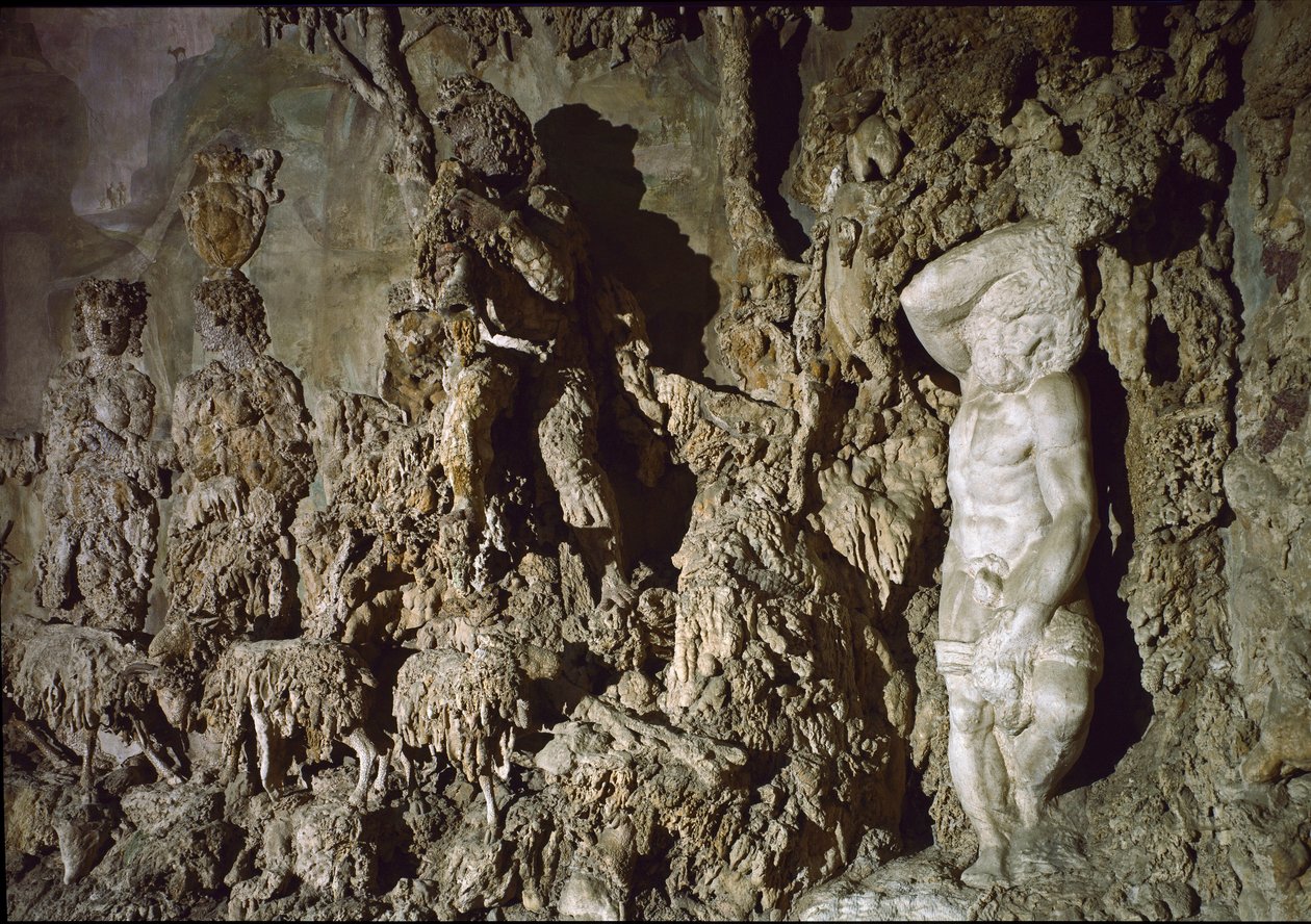 Vue intérieure de la grotte de Boboli (détail) - Bernardo Buontalenti