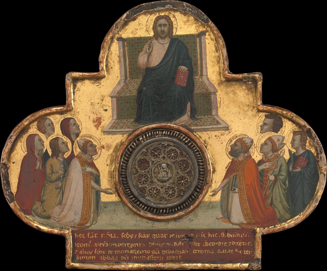 Christus auf dem Thron mit Heiligen - Bernardo Daddi
