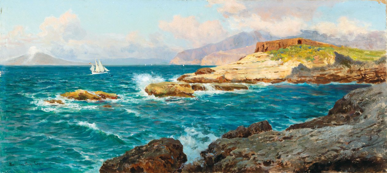 French : Voiliers au large de Capri - Bernardo Hay
