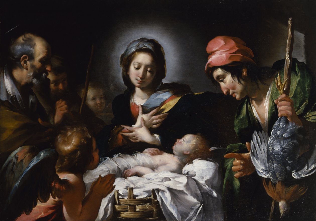 Adoration des bergers, c.1615 - Bernardo Strozzi