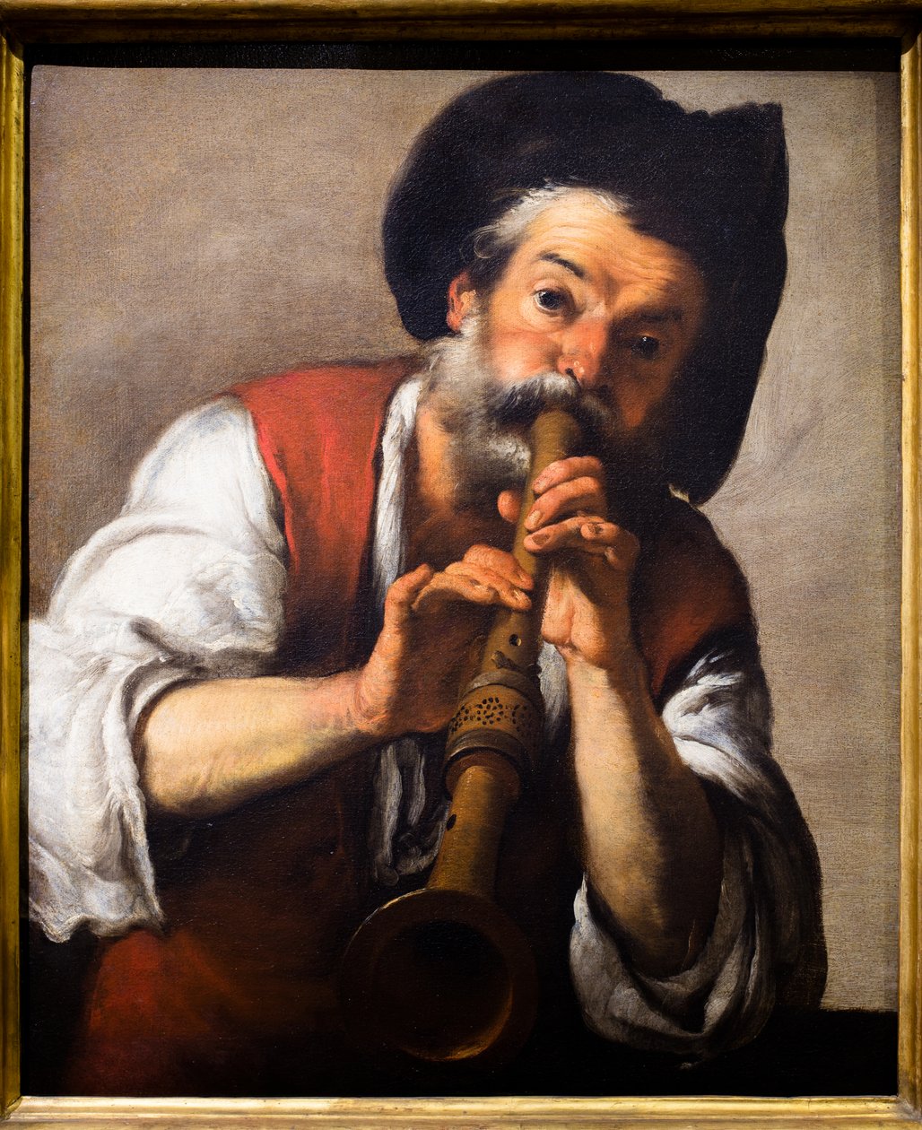 Le joueur de cornemuse, vers 1624-1625 (Huile sur toile) - Bernardo Strozzi