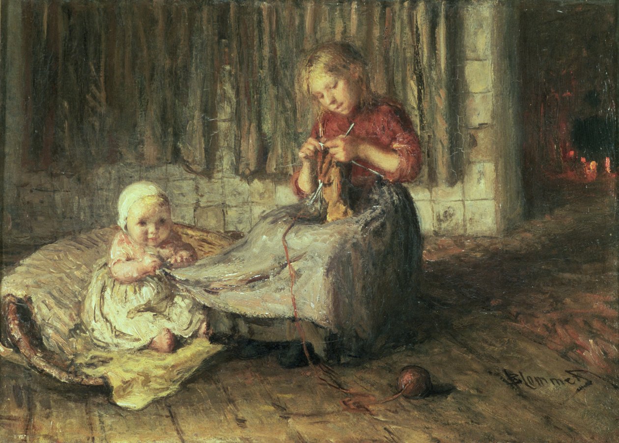 Bébé assis - Bernardus Johannes Blommers or Bloomers