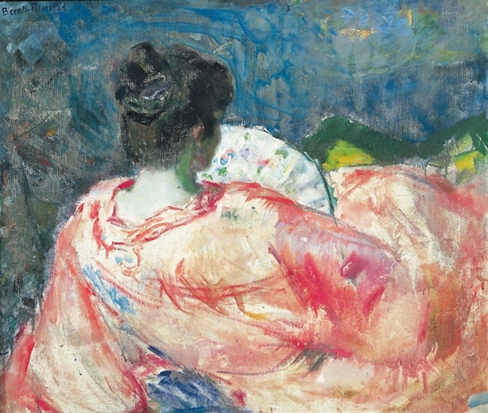 Femme avec éventail - Bernhard Folkestad