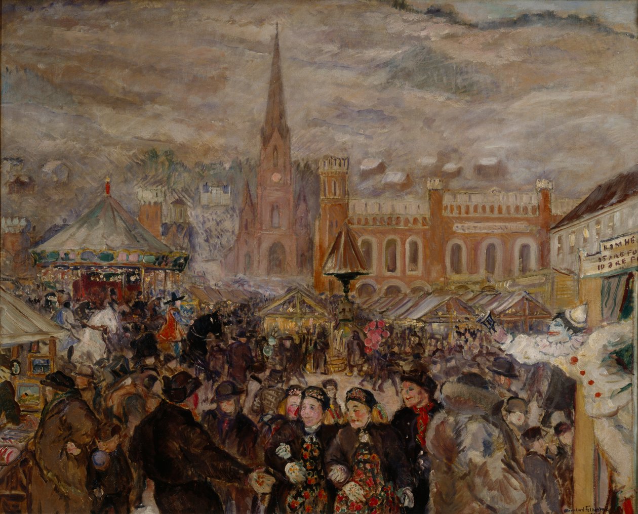 Marché de Drammen - Bernhard Dorotheus Folkestad