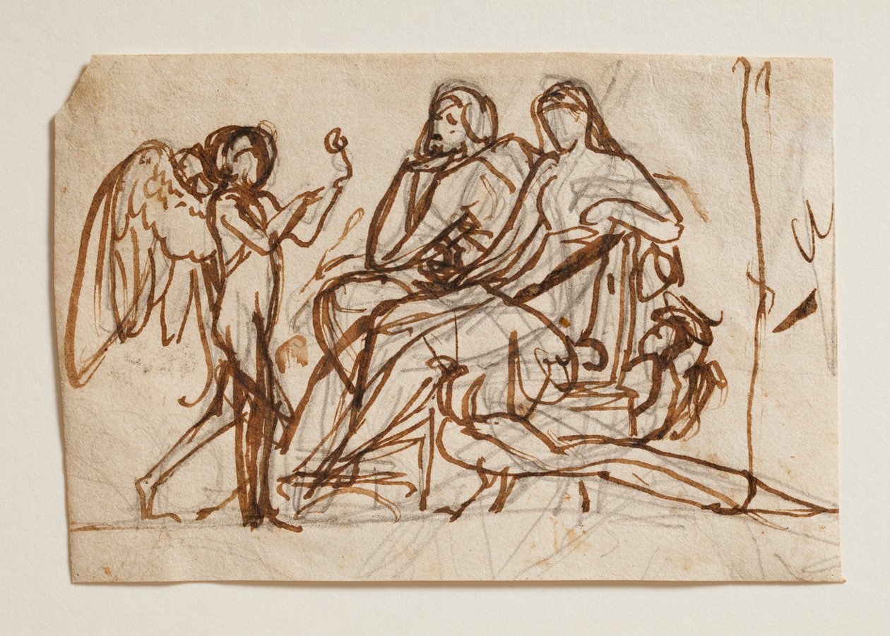 Cupidon apporte la rose à Jupiter et Junon - Bertel Thorvaldsen