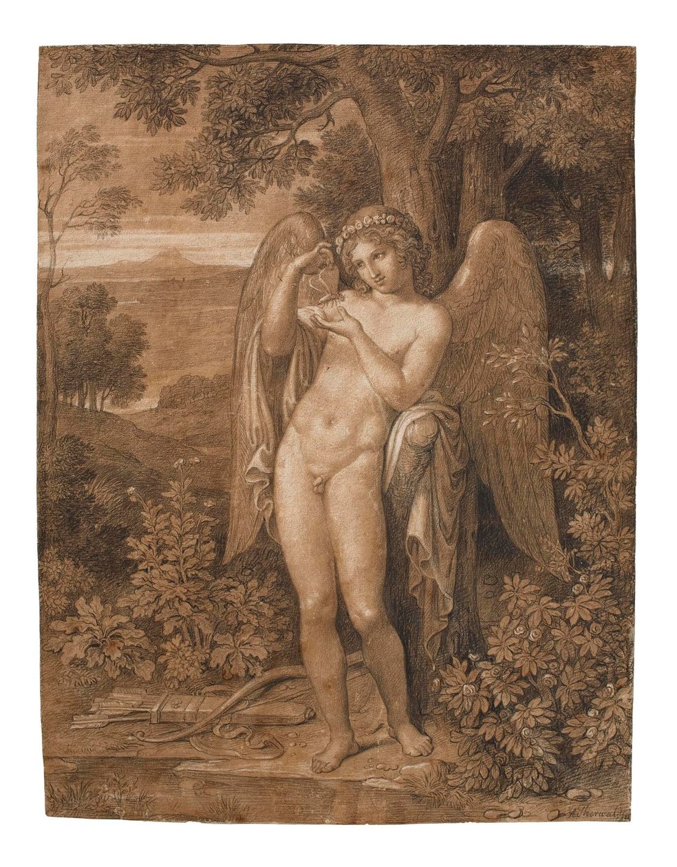Cupidon avec un papillon - Bertel Thorvaldsen