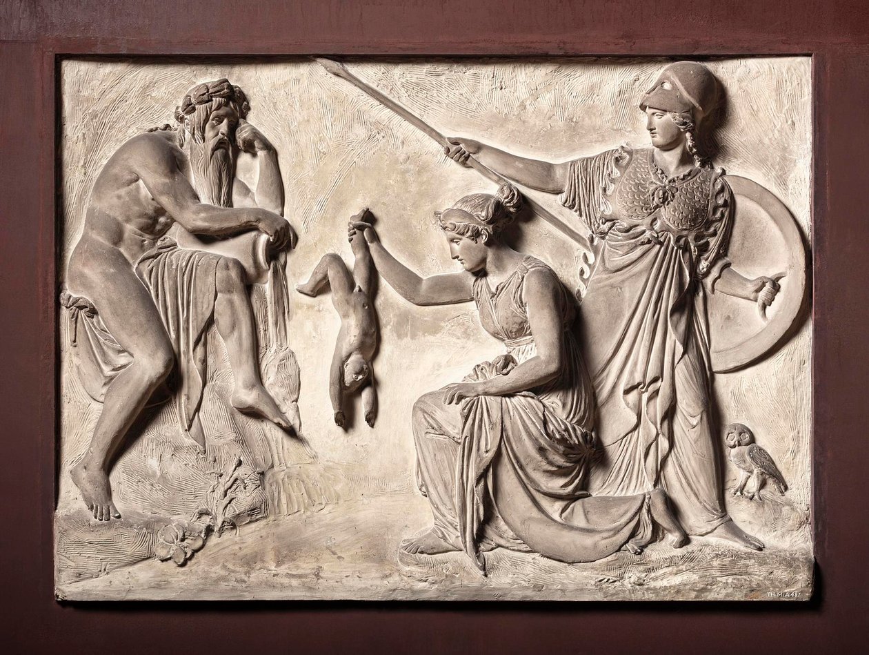 Thétis plongeant Achille dans le fleuve Styx - Bertel Thorvaldsen