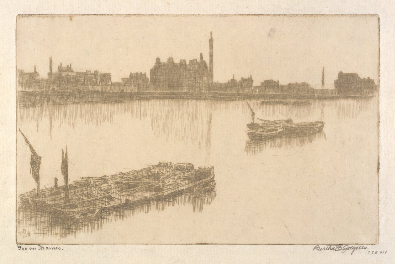 Brouillard sur la Tamise - Bertha E. Jaques