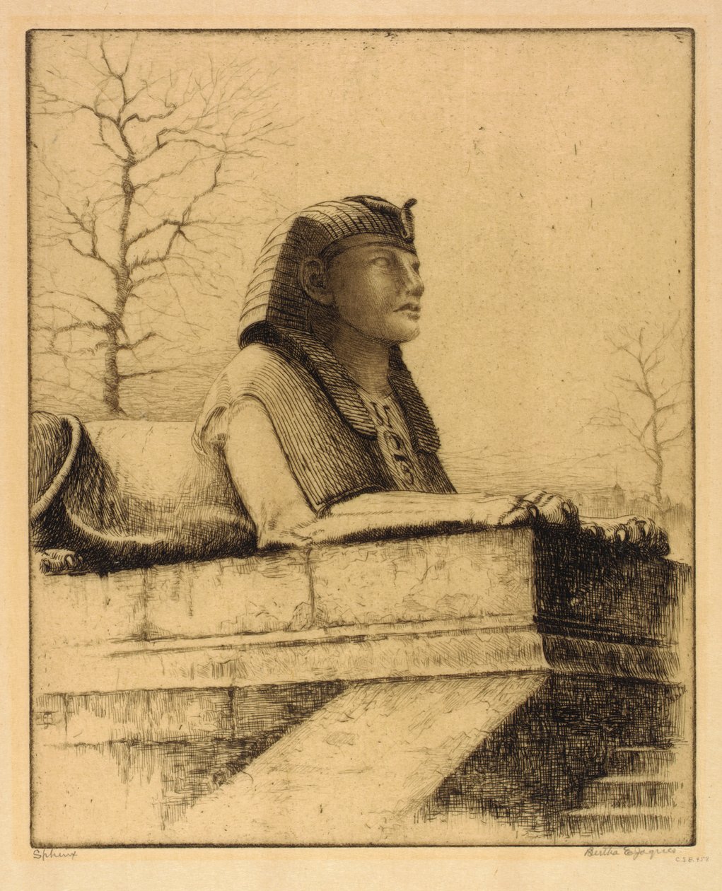 Sphinx, Tamise, Londres - Bertha E. Jaques