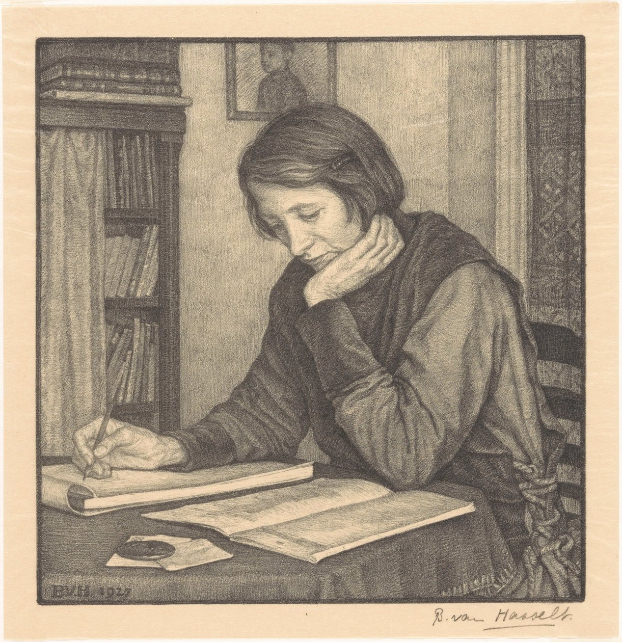Portrait de Sanne Bruinier - Bertha van Hasselt (signed by artist)