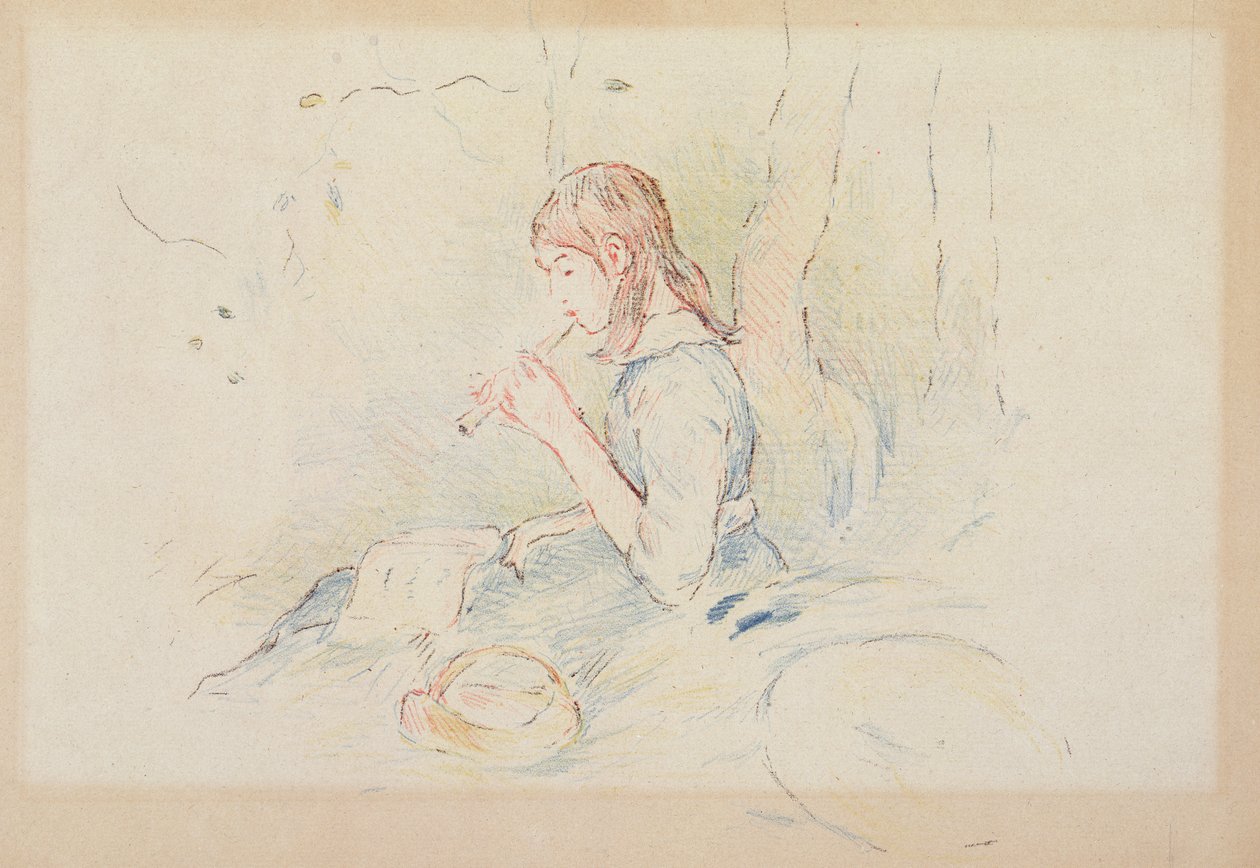 Le joueur de flageolet, 1890 - Berthe Morisot