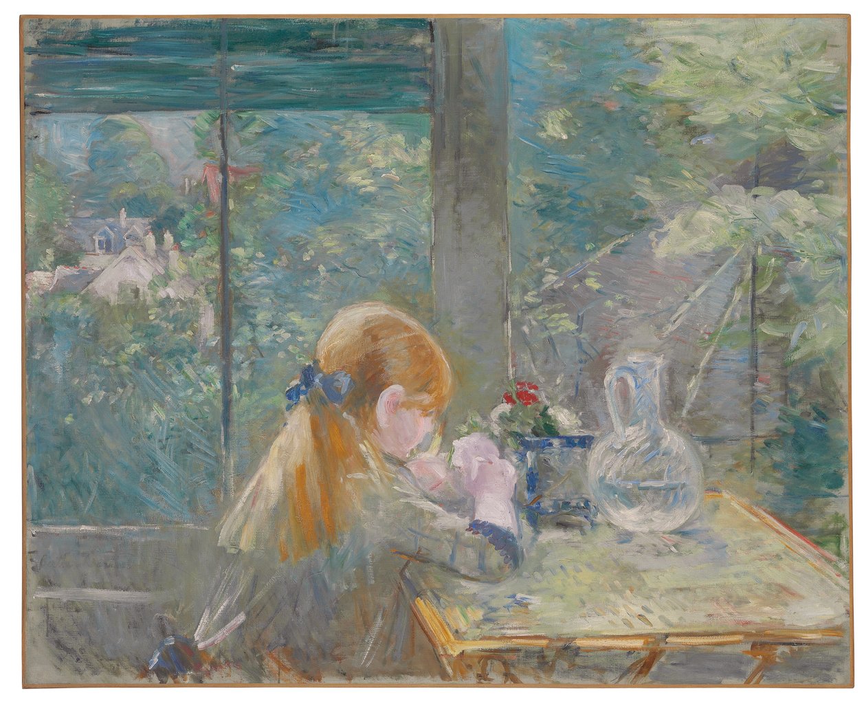 Dans la véranda, 1884 - Berthe Morisot
