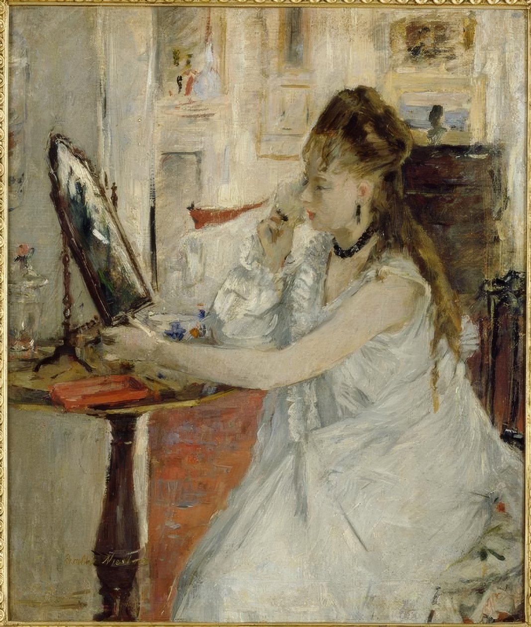 Jeune femme se poudrant - Berthe Morisot