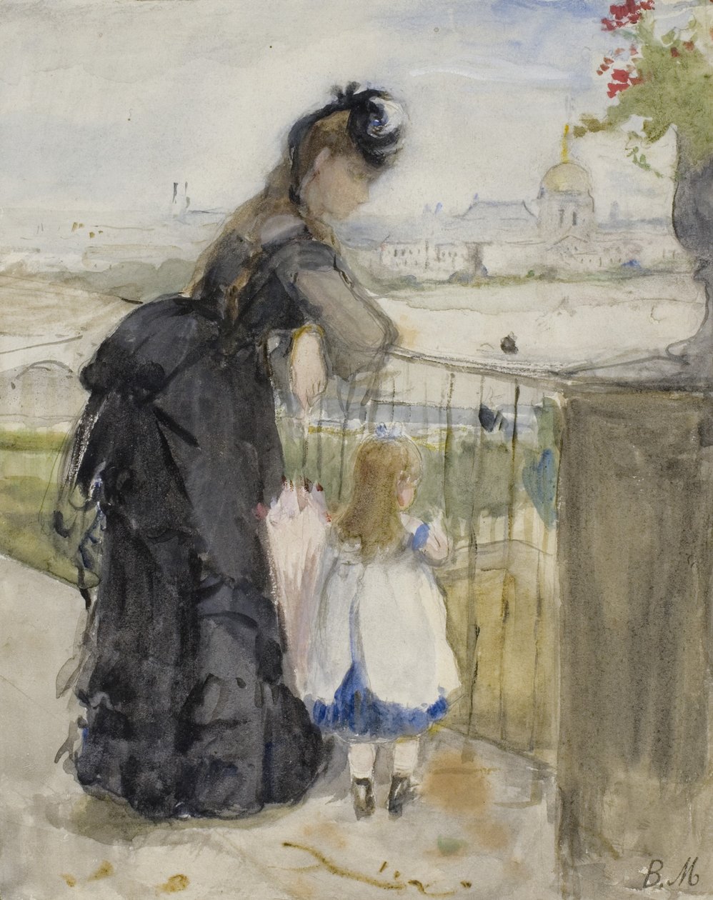 Sur le balcon, 1871-72 - Berthe Morisot