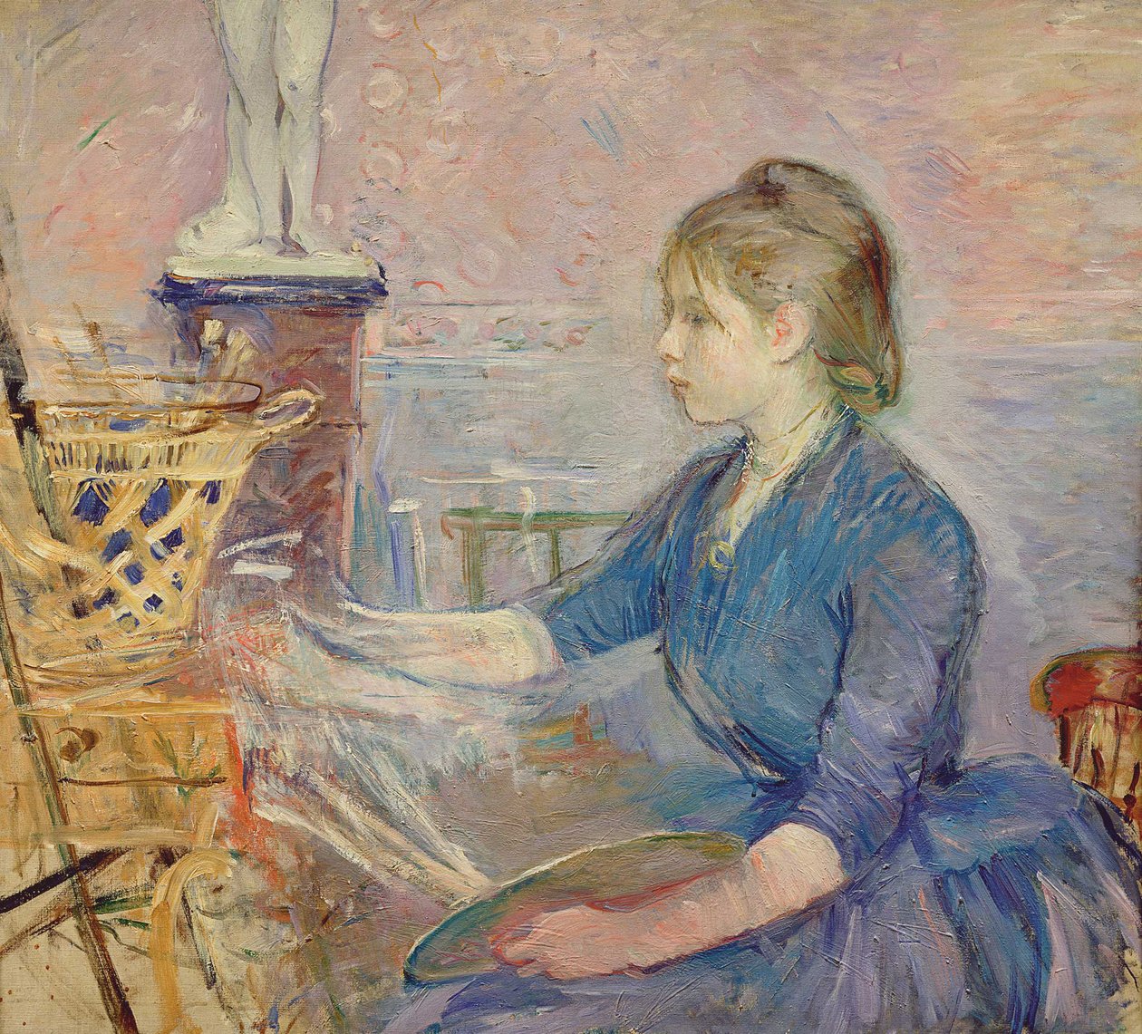 Paule Gobillard peignant, 1887 - Berthe Morisot