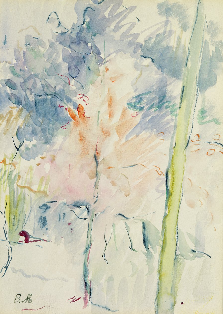 Arbre rouge dans un bois, 1893 - Berthe Morisot