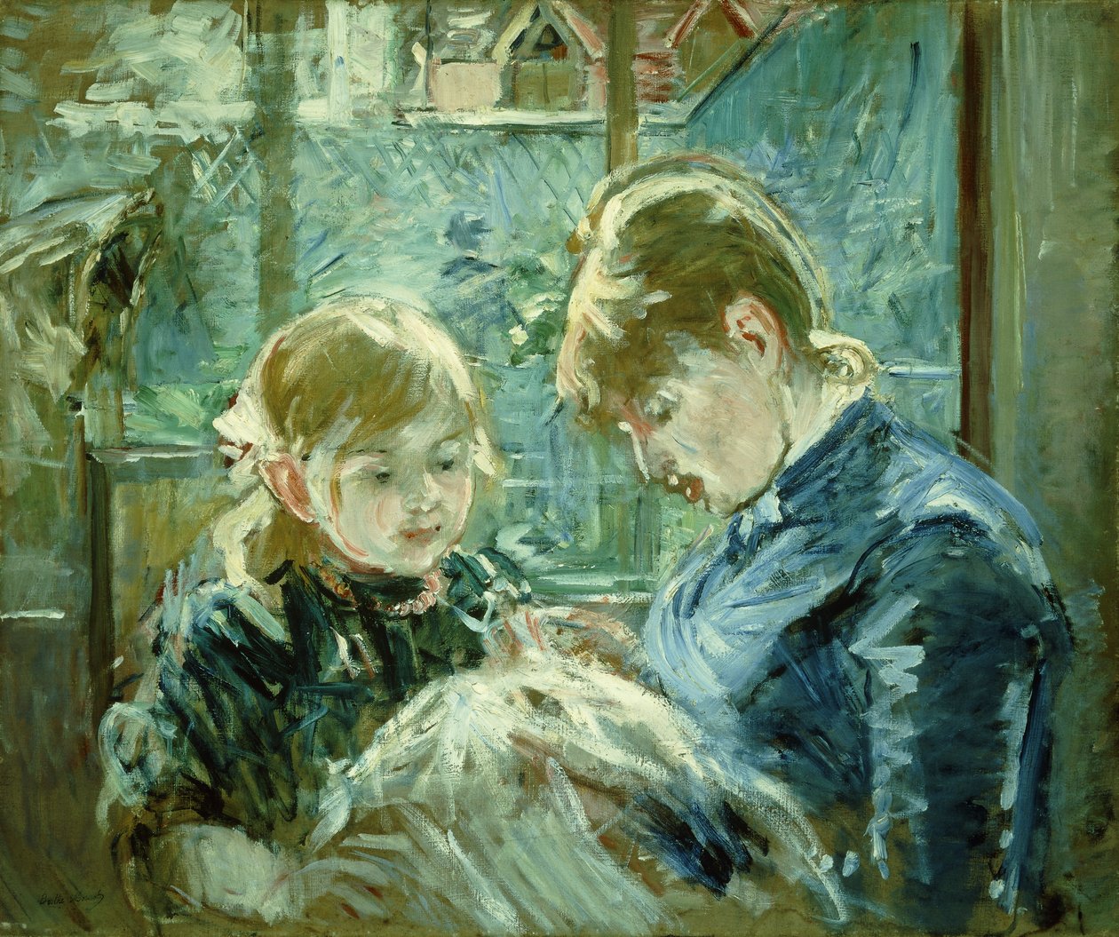 La Leçon de Couture, 1884 - Berthe Morisot