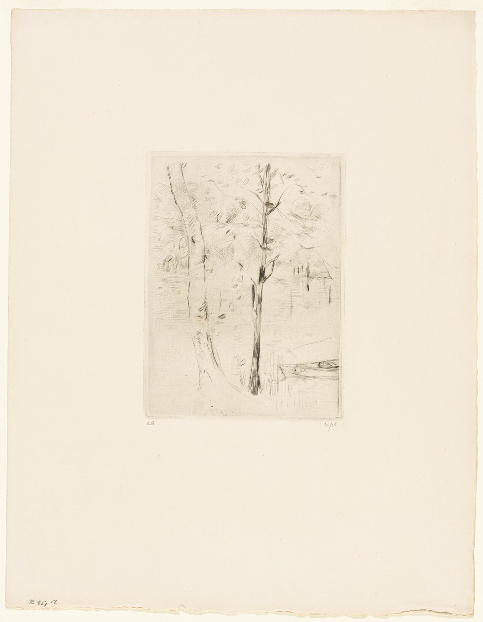 Le lac du bois de Boulogne - Berthe Morisot