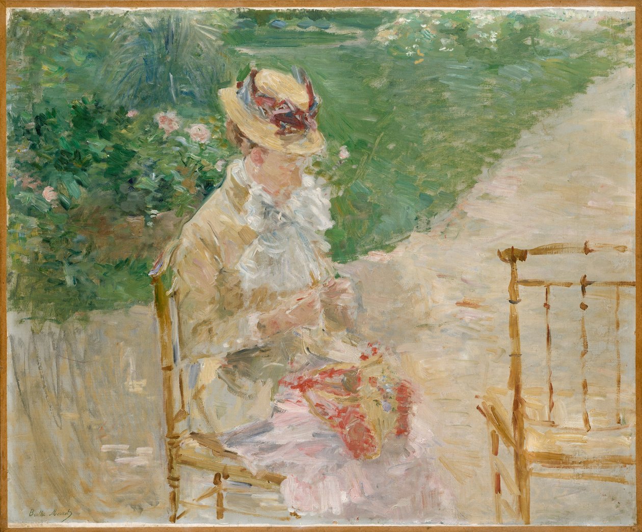 Jeune femme tricotant, vers 1883 - Berthe Morisot