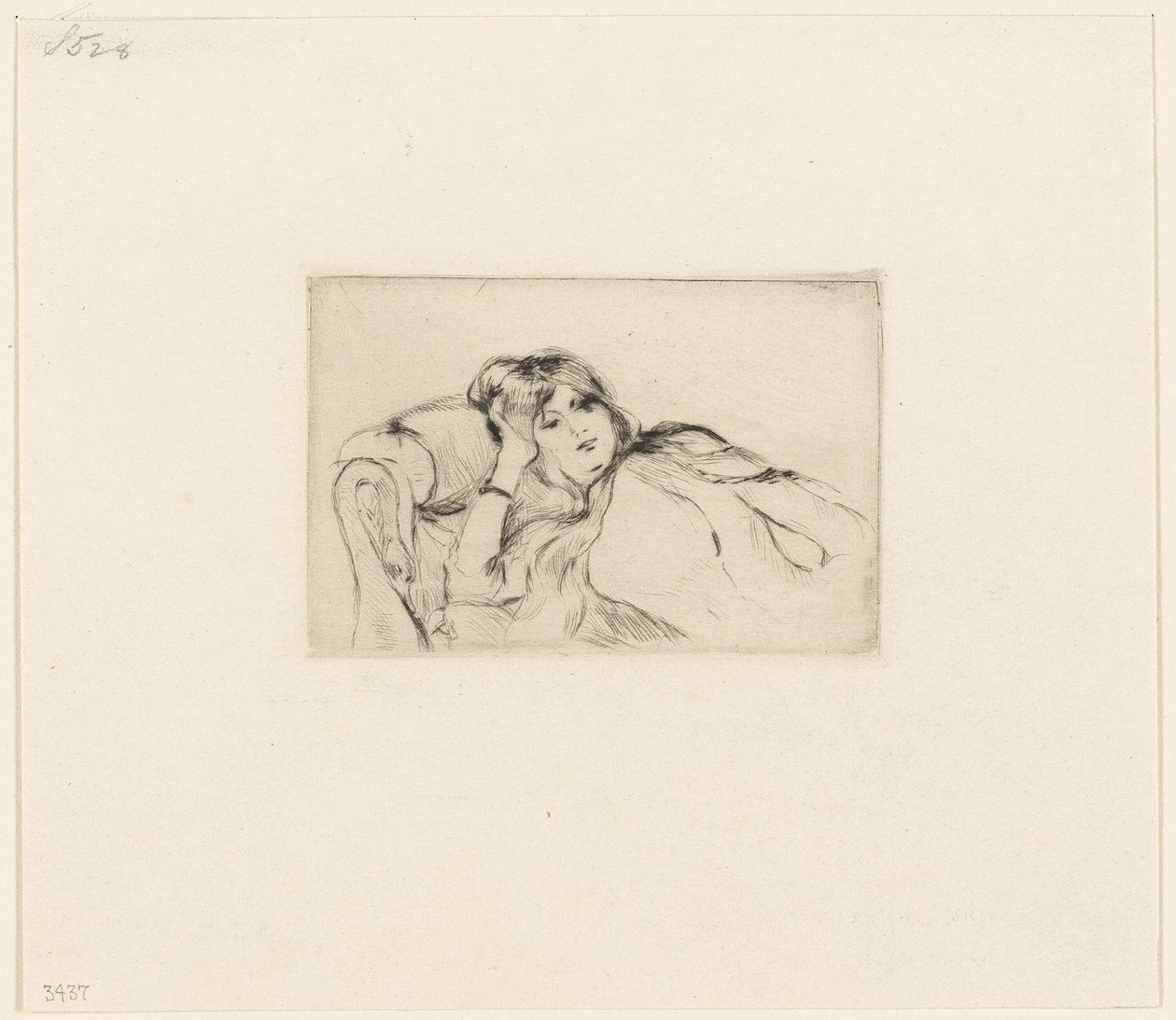Jeune femme au repos - Berthe Morisot