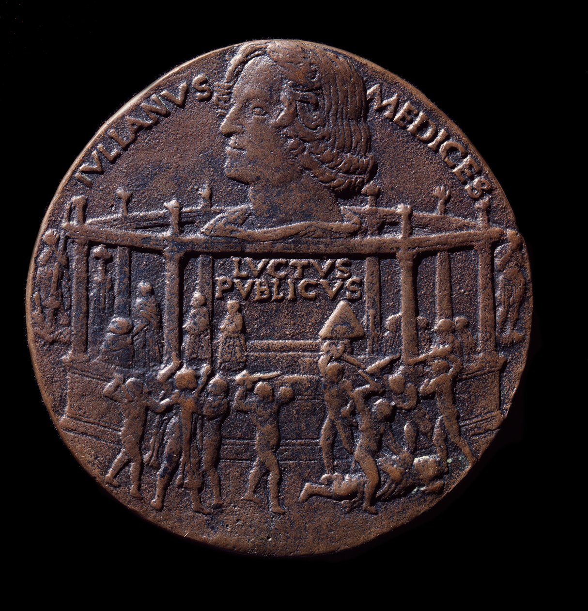Médaille en bronze sur la conspiration des Pazzi (1478) - Bertoldo di Giovanni