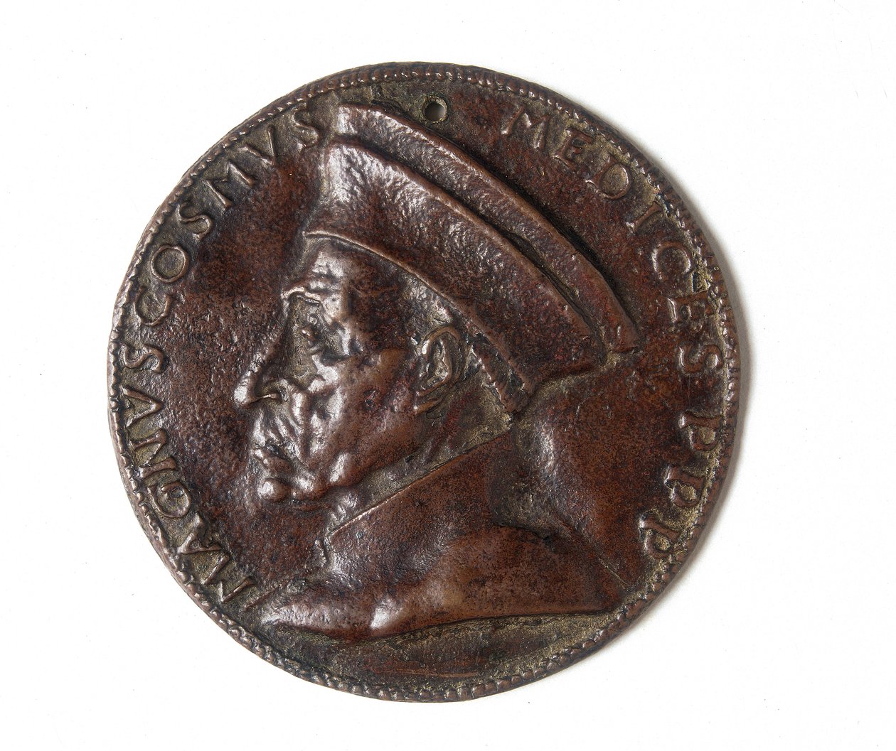 Médaille représentant Cosimo il Grande : recto - Bertoldo di Giovanni