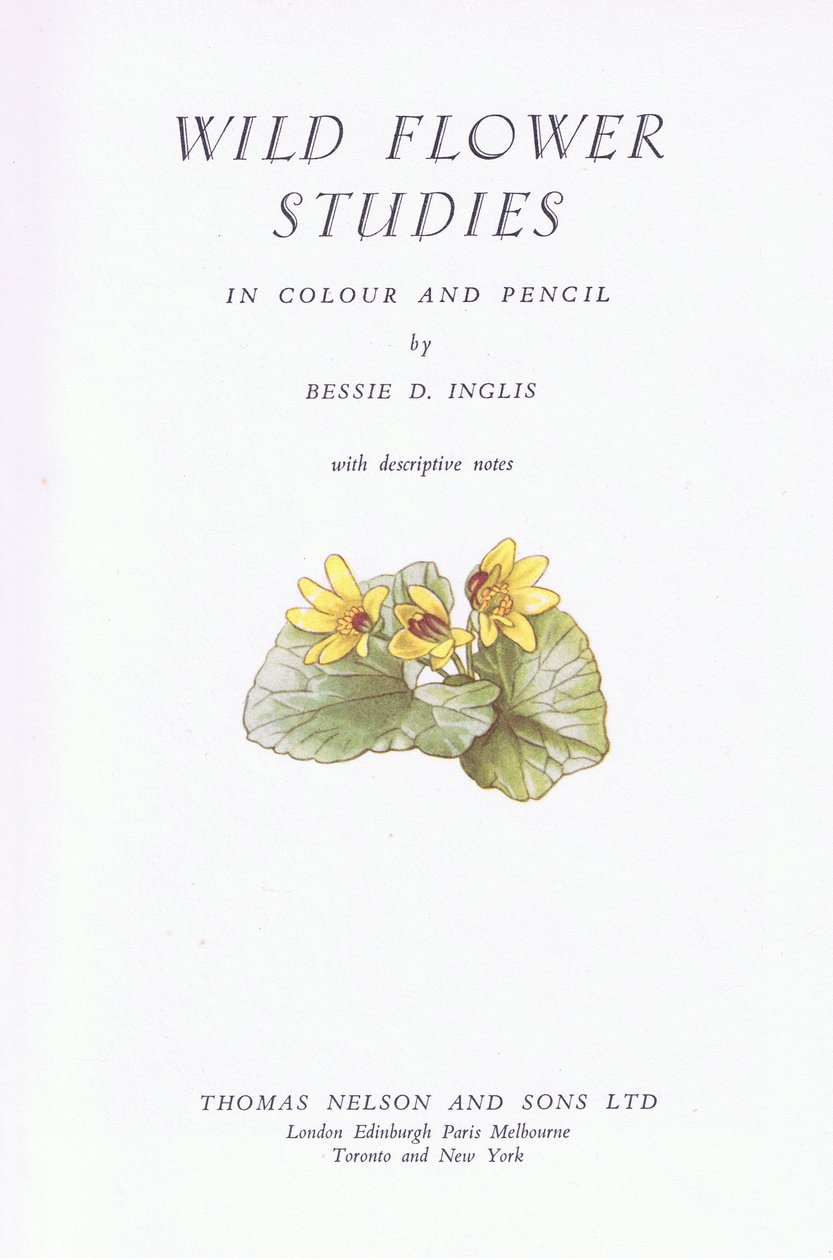 Page de titre, 1951 - Bessie D. Inglis