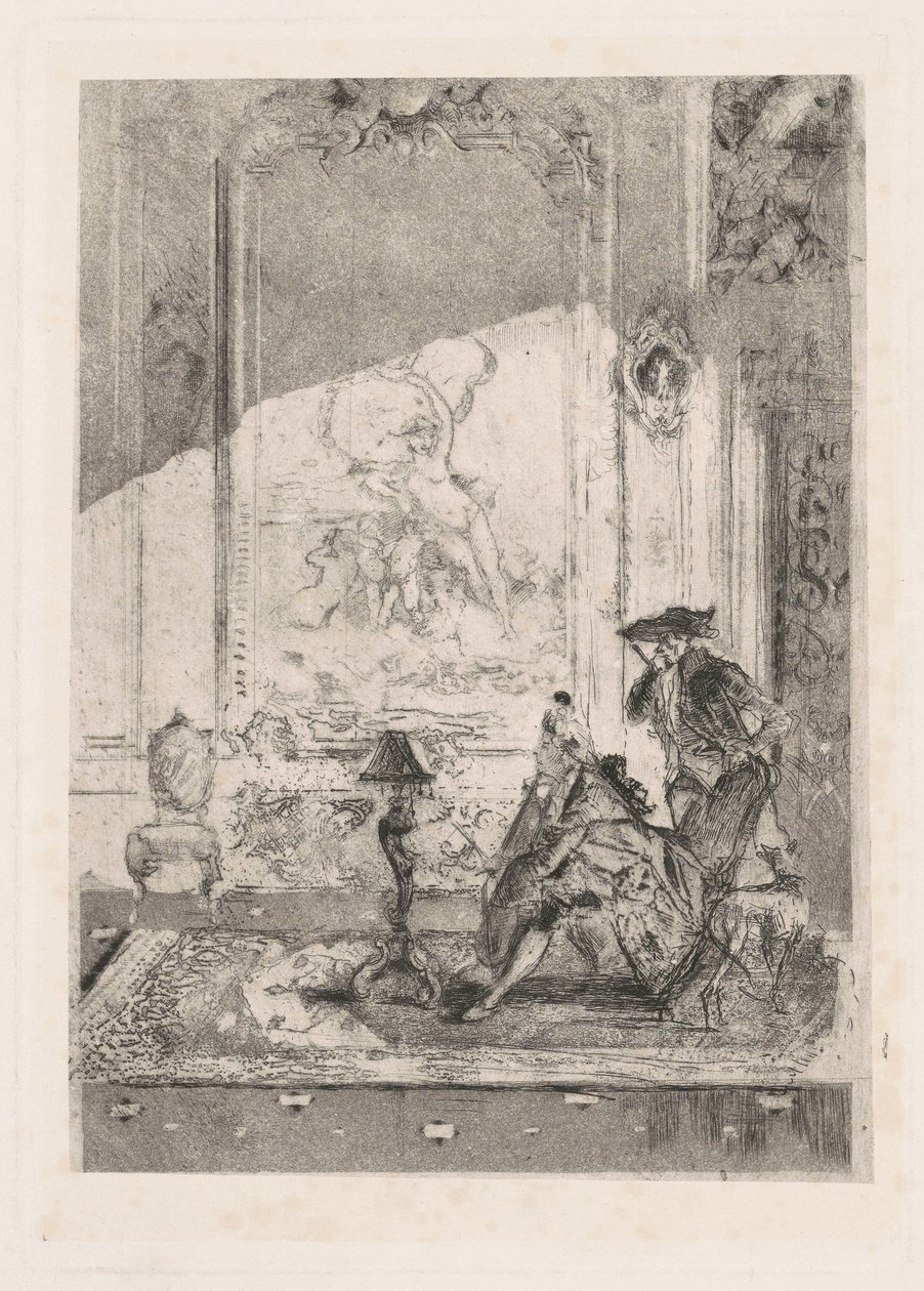 La leçon de violon, vers 1874 - Bianchi Mose