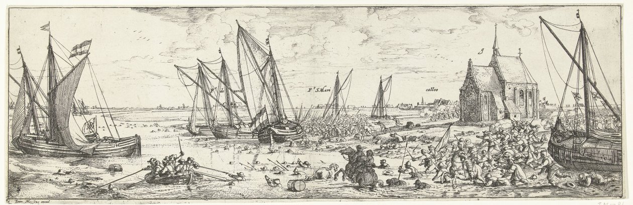 Attaque ratée sur le fort Kallo, 1638 - Bonaventura Peeters (I)