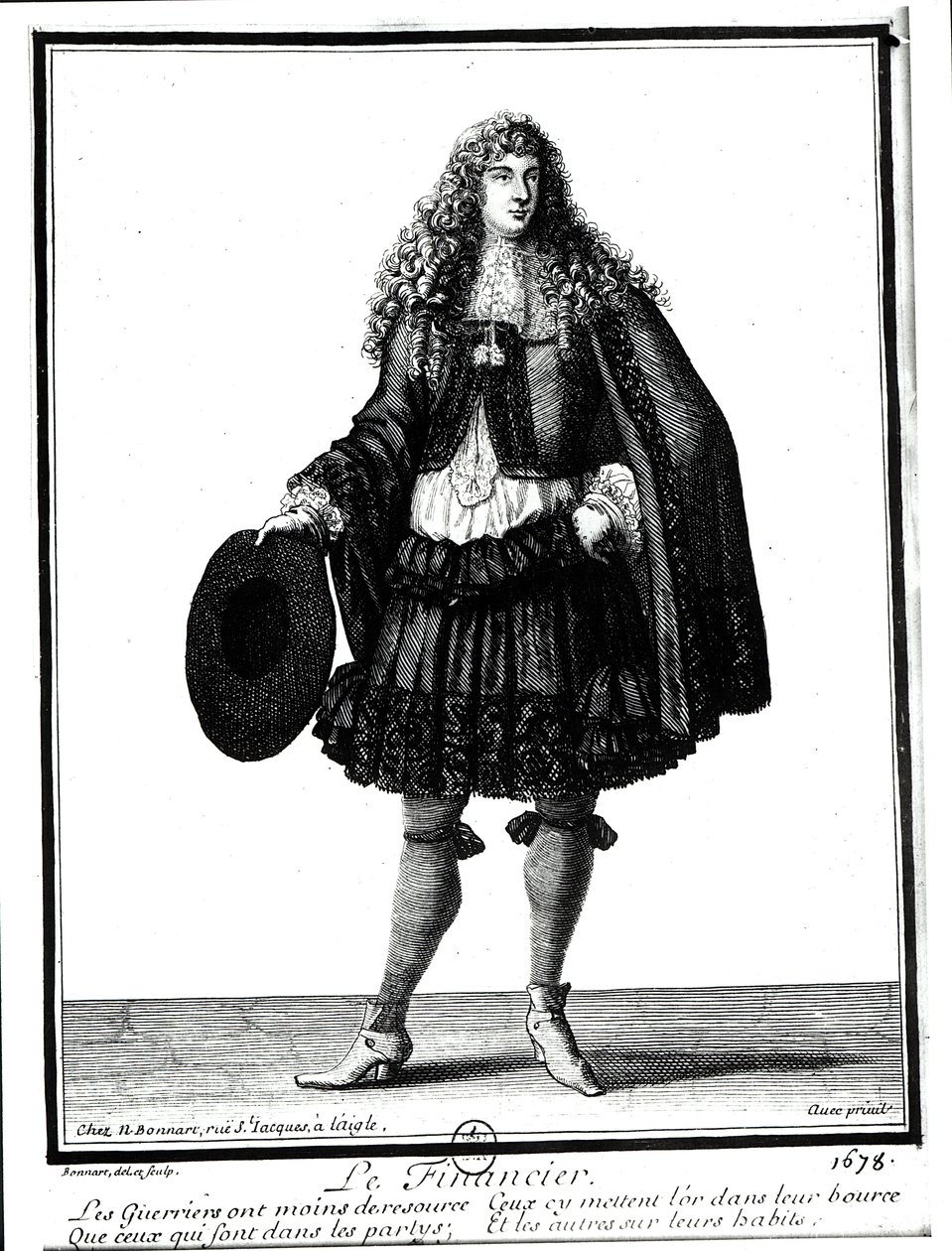 Le banquier, 1678 - Nicolas Bonnart