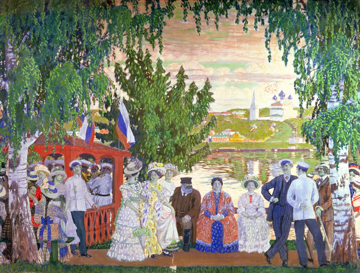 Réunion festive, 1910 - Boris Mikhailovich Kustodiev