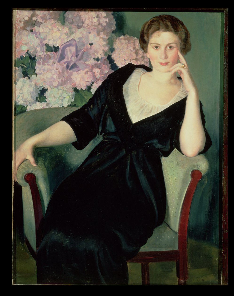 Portrait de Rene Ivanovna Notgaft - Boris Mikhailovich Kustodiev