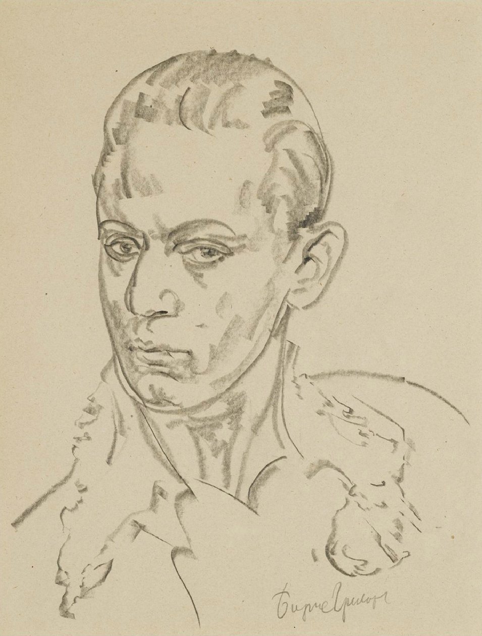 Portrait du danseur et chorégraphe de ballet Sergey Lifar 1905-1986 - Boris Dmitrievich Grigoriev