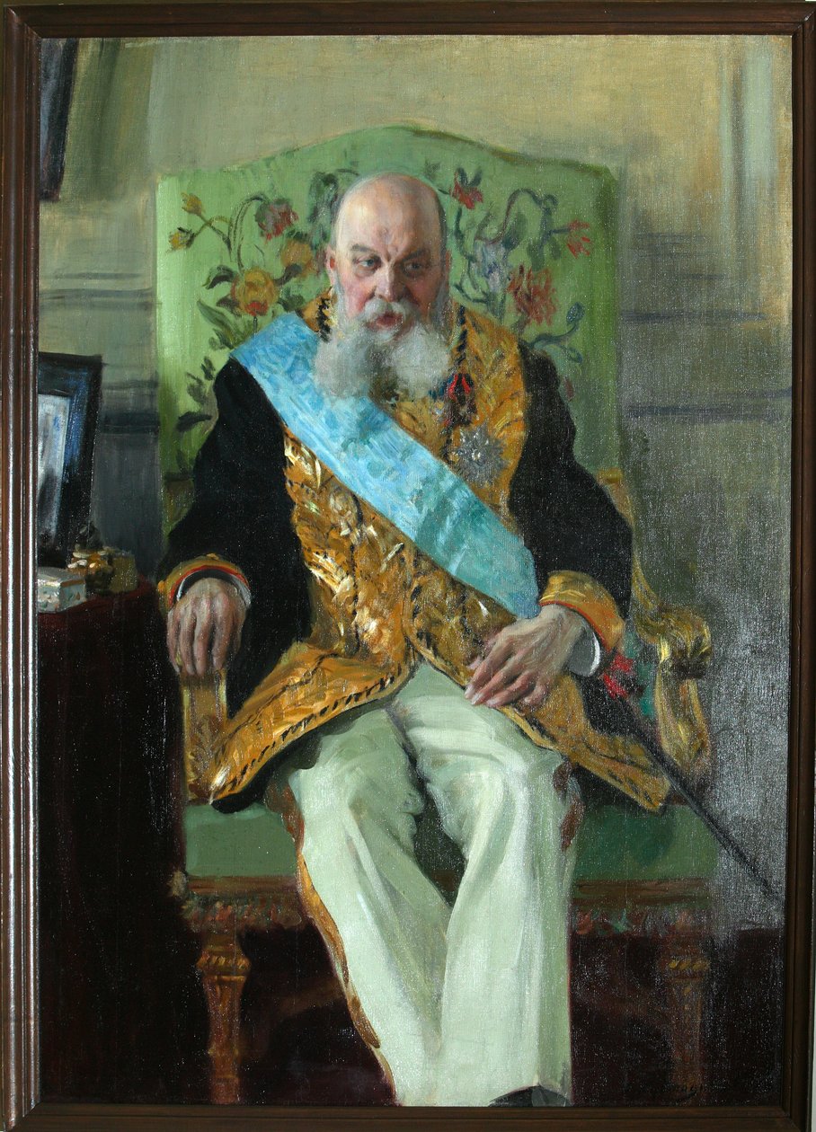 Portrait du comte Dmitri Martynovich Solski 1833-1910, 1908 - Boris Mikhailovich Kustodiev