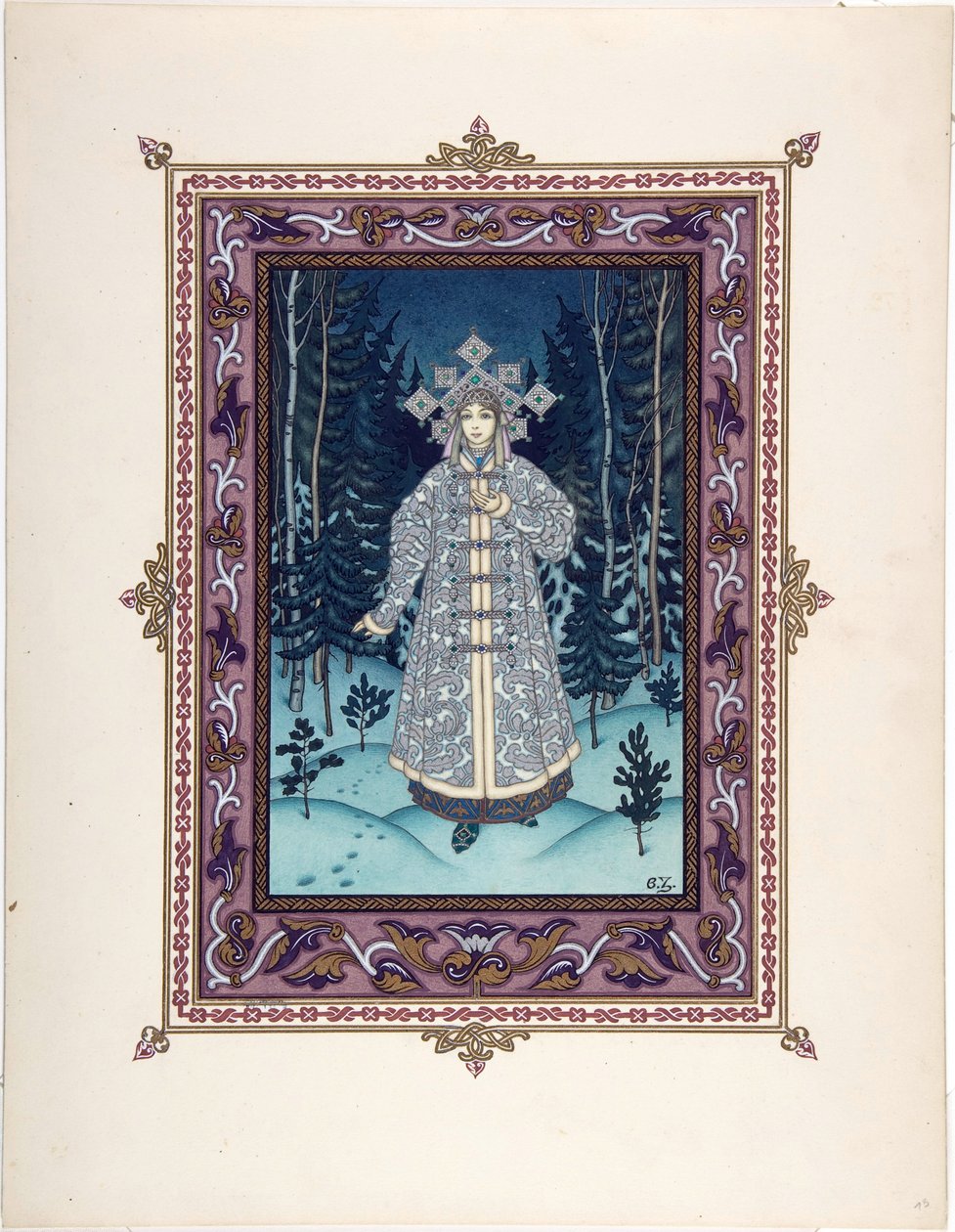 Illustration pour le conte de fées Snegurochka - Boris Vasilievich Zvorykin