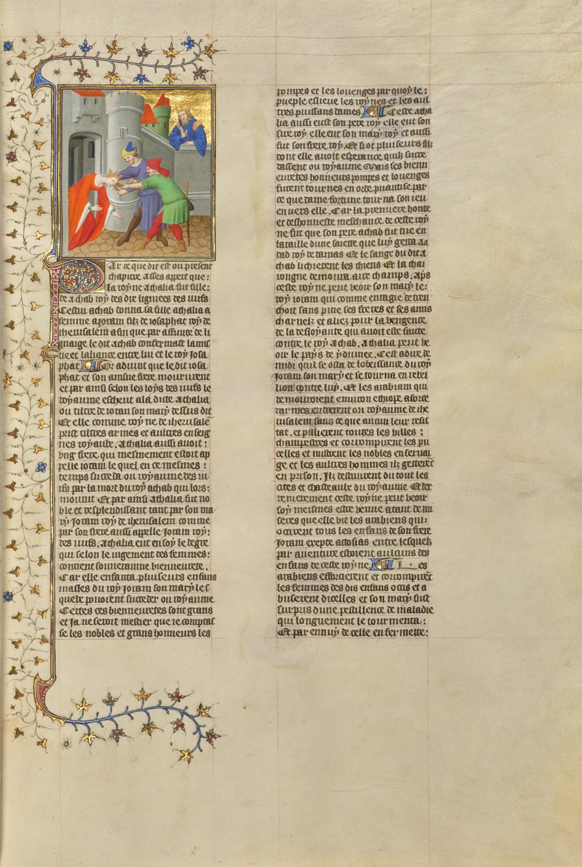 Athalie, reine de Juda, traînée hors du temple - Boucicaut Master