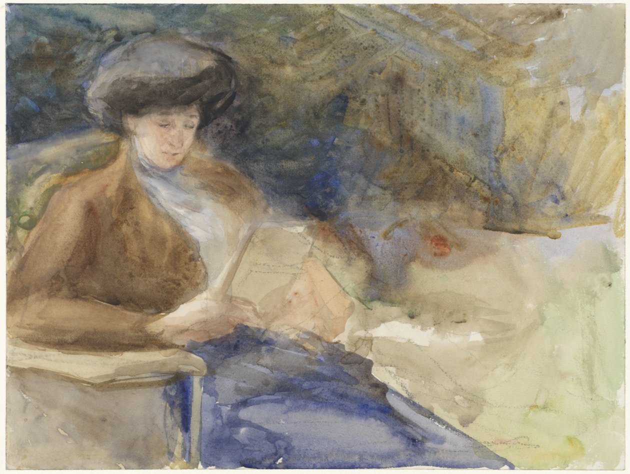 Femme assise lisant - Bramine Hubrecht