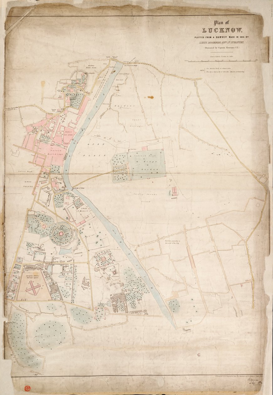 Plan de Lucknow, tracé d