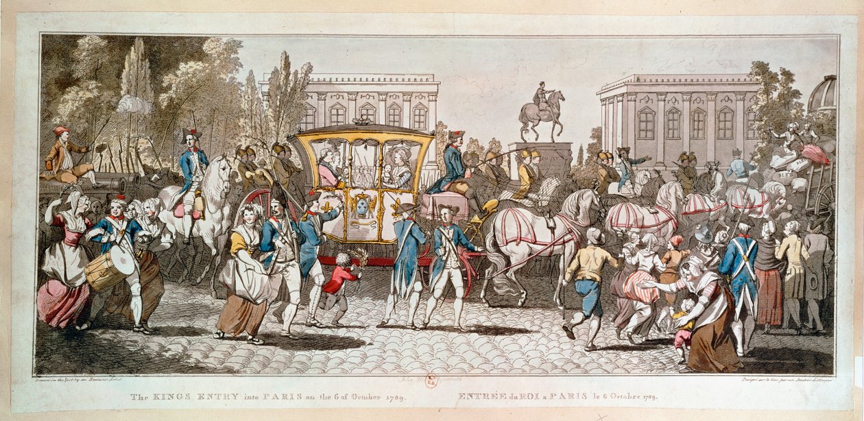Retour de Louis XVI à Paris ... (gravure) - British School
