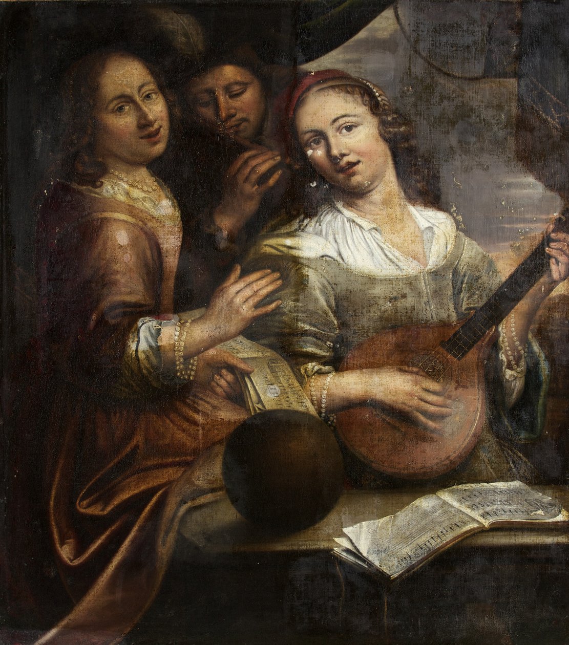 Trois musiciens, vers 1700 - British School