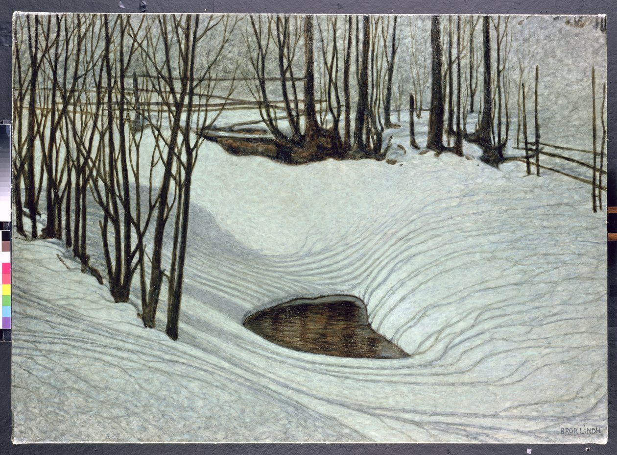Forêt en hiver, c.1905 - Bror Lindh