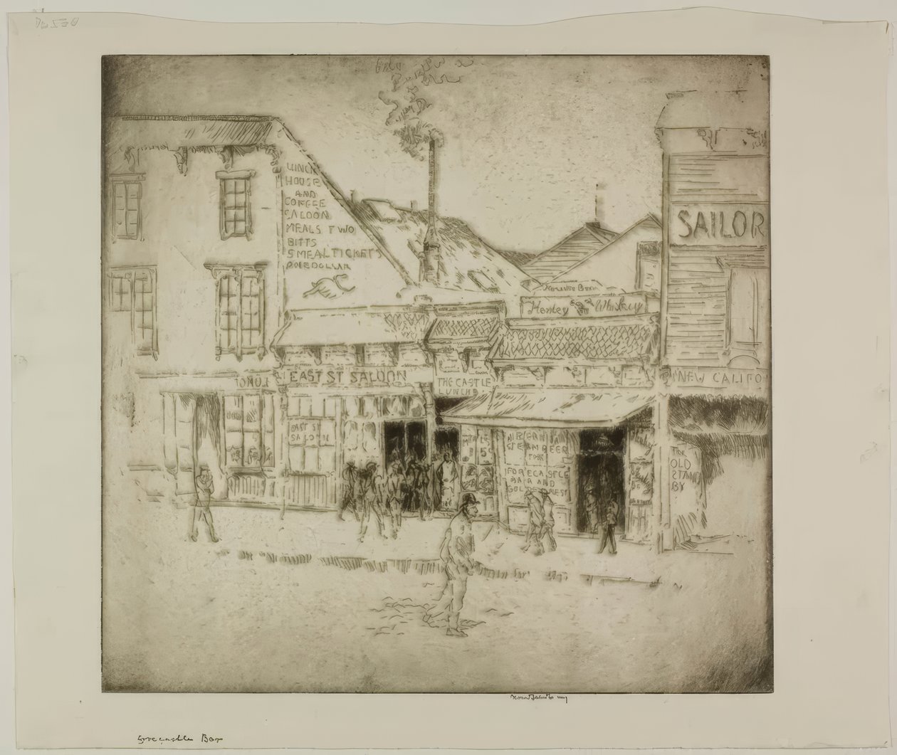 Vorschiff Bar von Bror Julius Olsson Nordfeldt