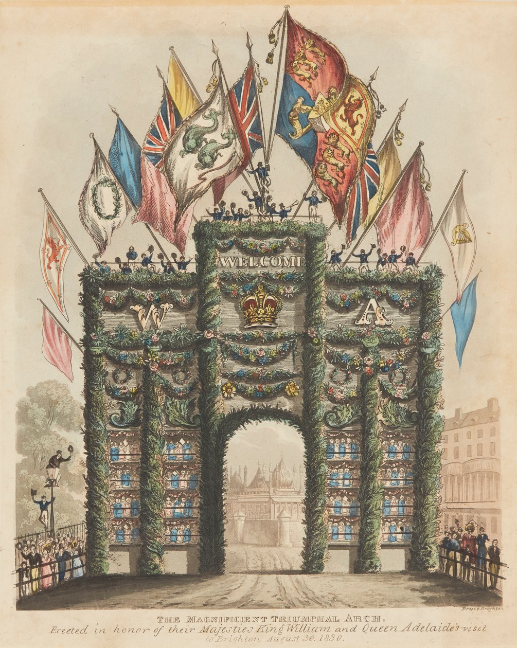Arc de triomphe pour le roi Guillaume IV et la reine Adélaïde - Bruce Brighton