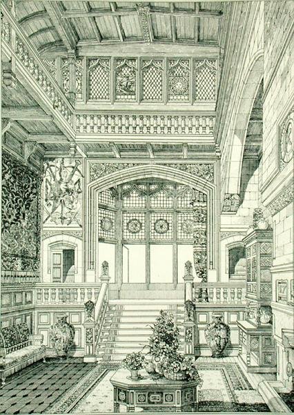 Hall et escalier, de 
