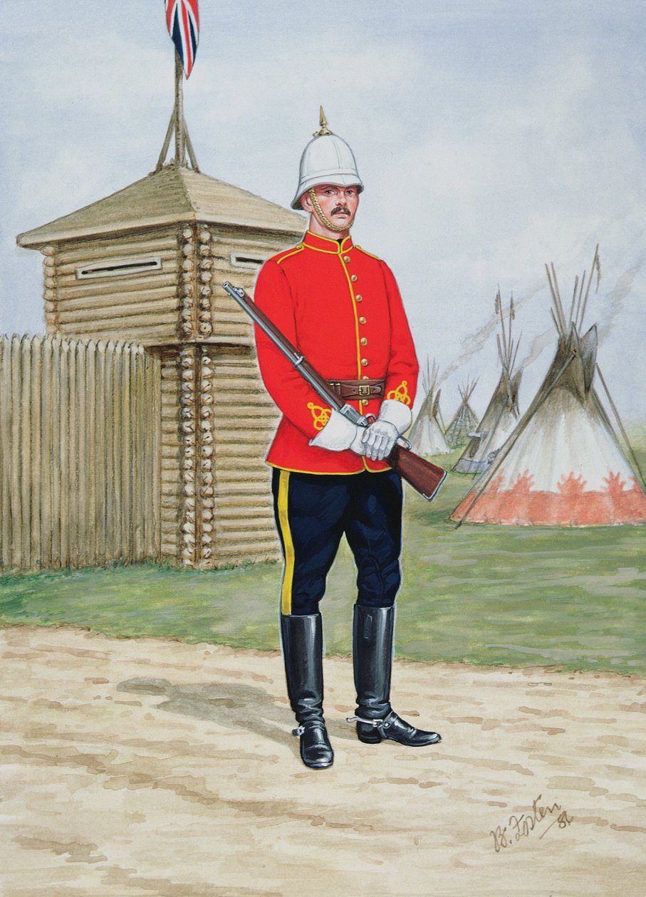 Agent de la police montée du Nord-Ouest en 1880 - Bryan Fosten