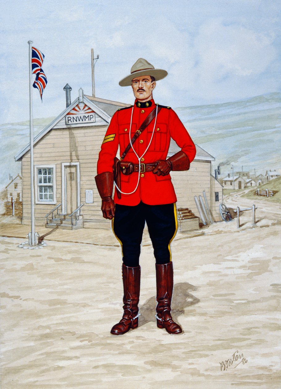 Caporal de la Police montée du Nord-Ouest en 1905 - Bryan Fosten