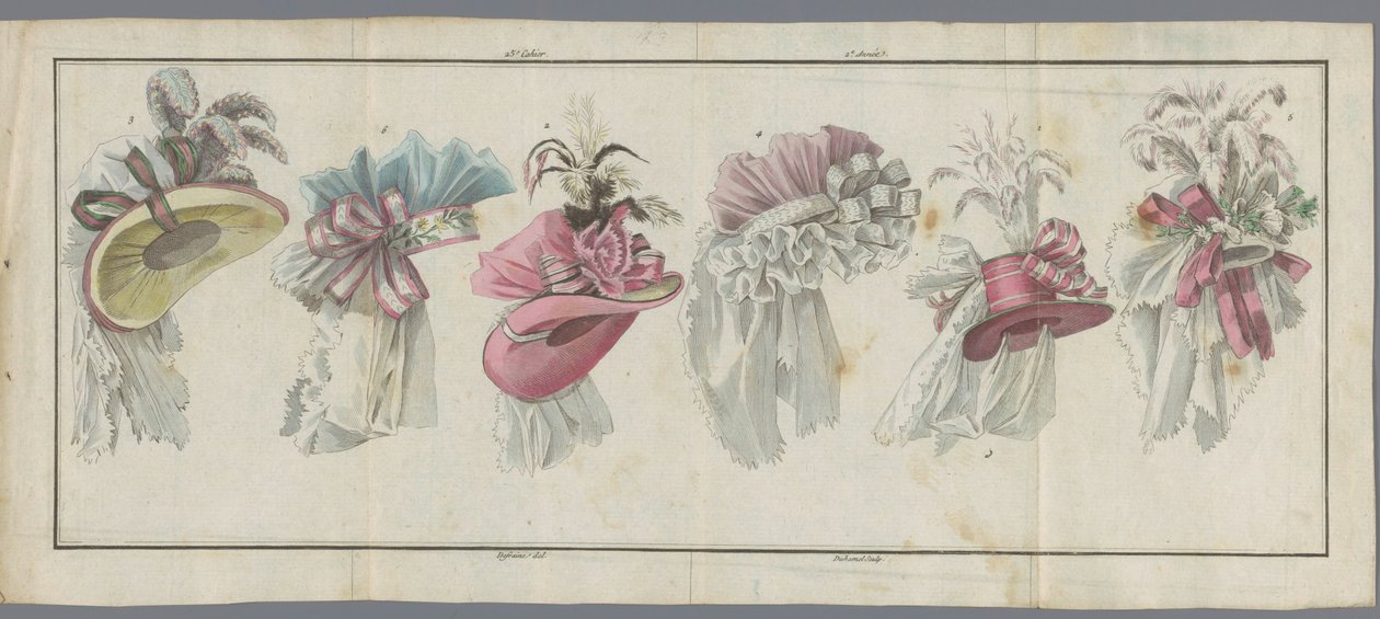 Magasin des Modes Nouvelles Françaises et Anglaises, 20 juillet 1787, 25e cahier, 2e année - Buisson