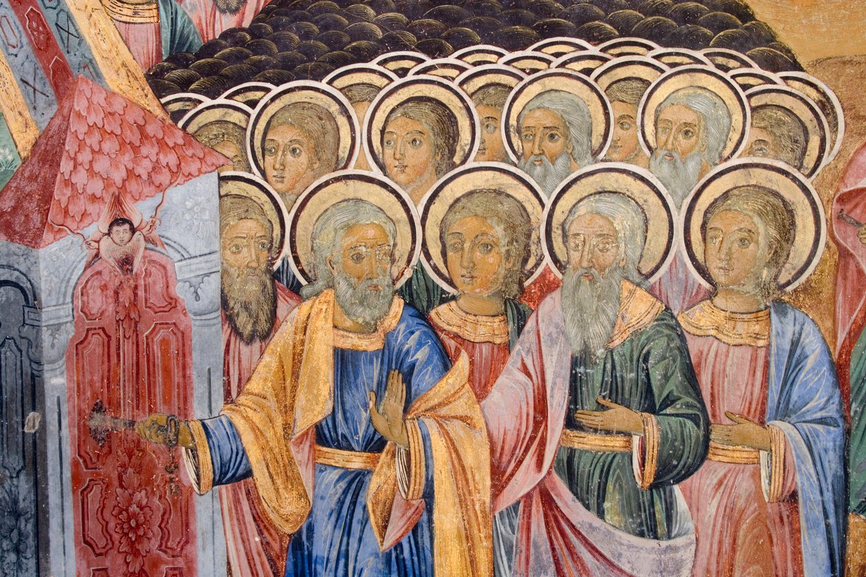 Bulgarie, Monastère de Rila, fresque à l